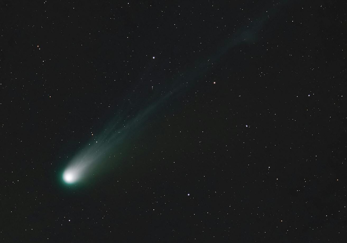 star flying through the sky