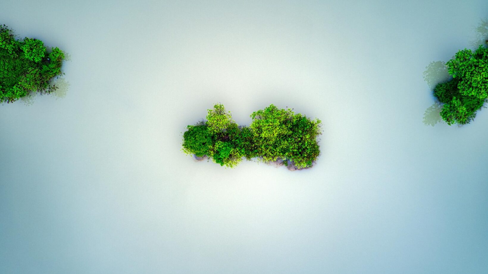 aerial view of islands