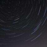 time lapse photo of stars on night